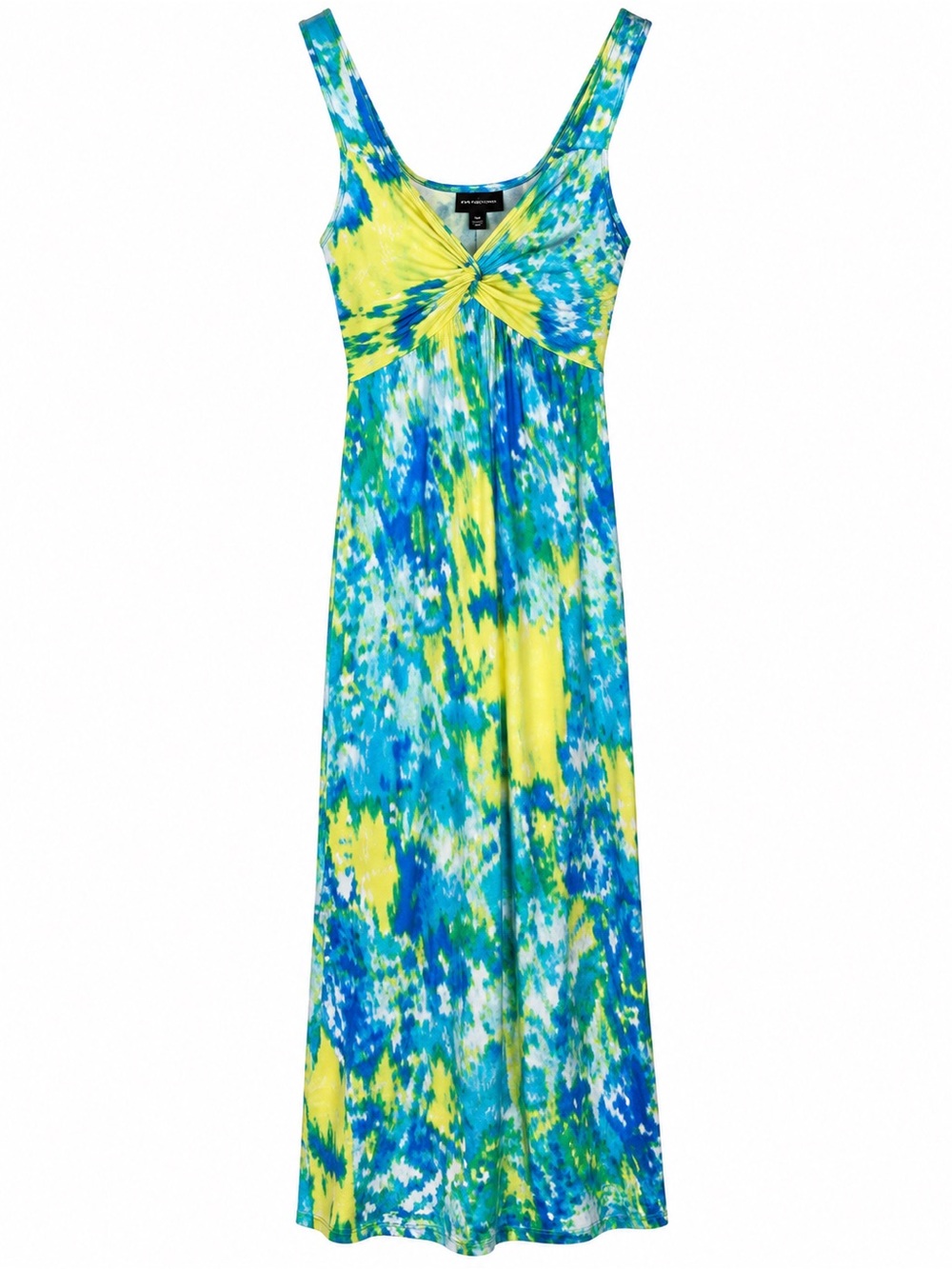 New Directions Petite PM Abstract Maxi Dress Sleeveless Stretch Flowy